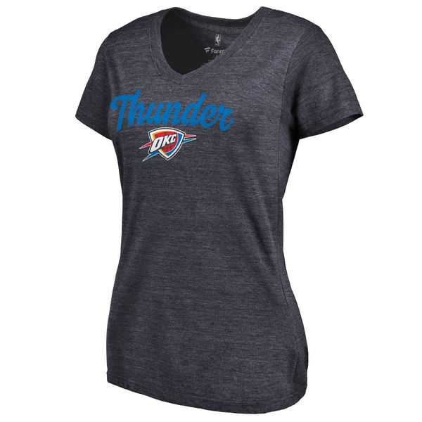 Women's Oklahoma City Thunder Freehand Tri Blend V Neck T-Shirt Navy FengYun,We sell and wholesale Women's Oklahoma City Thunder Freehand Tri Blend V Neck T-Shirt Navy FengYun on line form chian!